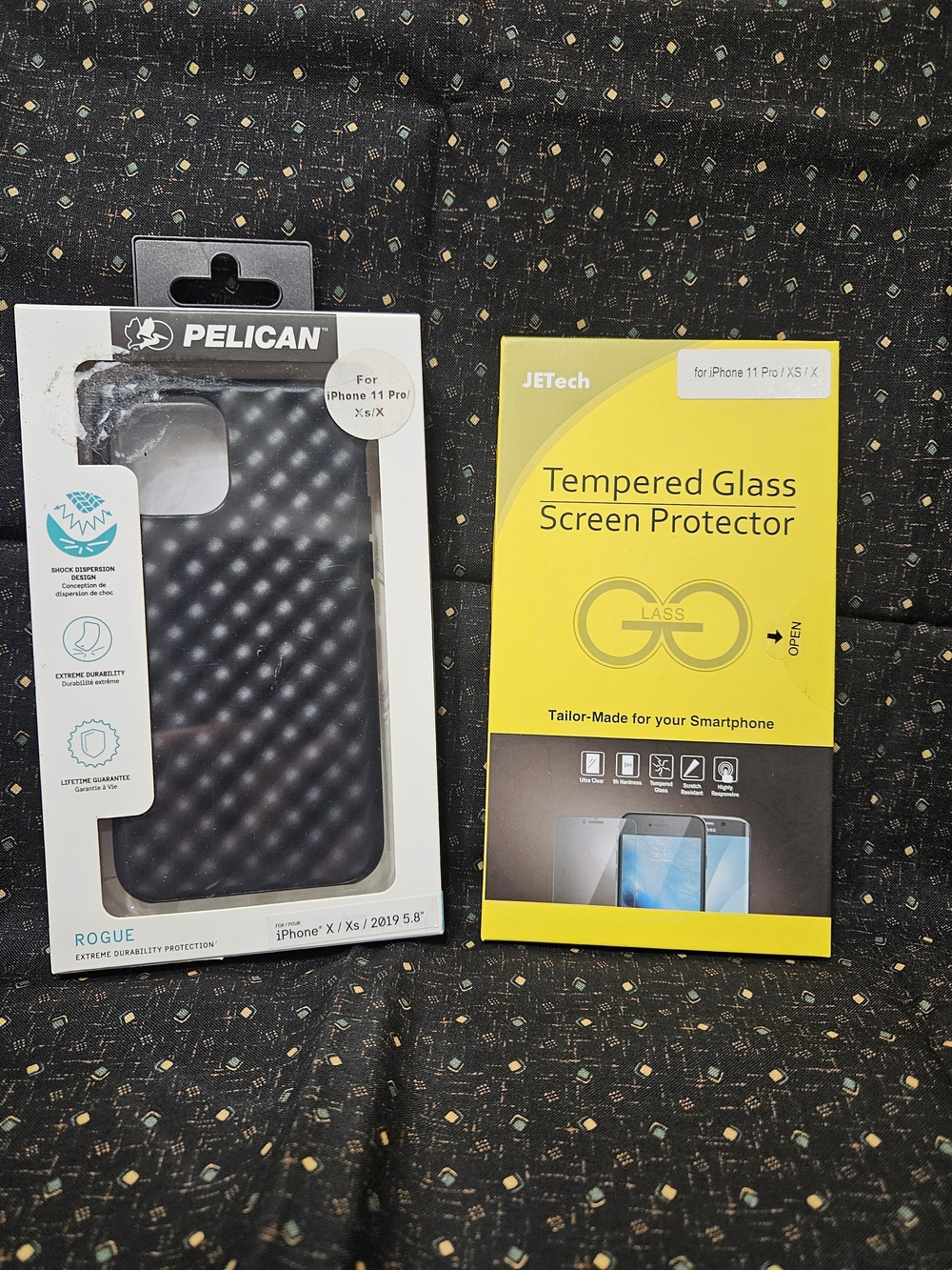 Pelican Rogue Case for iPhone in Black with Tempered Glass Screen Protector